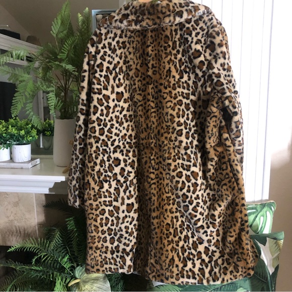 NWT! Gorgeous Cavilini Leopard Fur Swing Coat 2X - Picture 7 of 11